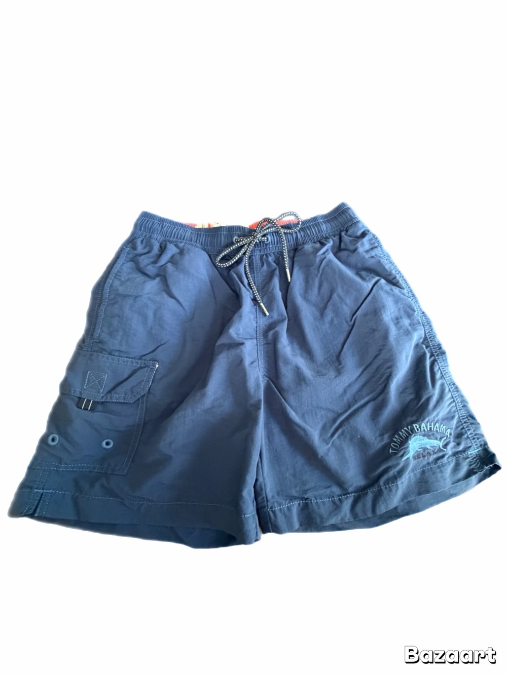 Tommy Bahama Relax Men’s Navy SM Swim Trunks Board Shorts Drawstring Beachwear